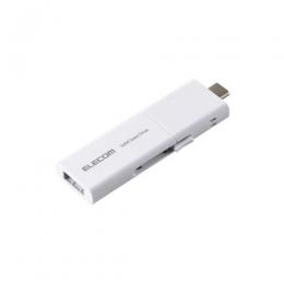 ELECOM ESD-EWB0500GWHR 外付けSSD/USB3.2(Gen1)対応/スライド式/Type-C&Type-A両対応/マニュアルQRシール付/500GB/ホワイト
