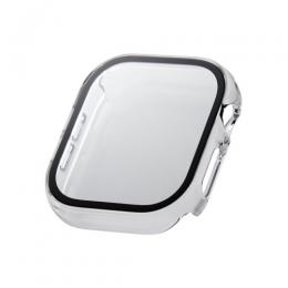 ELECOM AW-24AFCGOCR Apple Watch 46mm/フルカバーケース/プレミアムガラス/ゴリラ/高透明/クリア