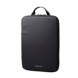 ELECOM ZSB-IBTHVL13BK PC用インナーバッグ/ZEROSHOCK/合皮/スリムタイプ/縦型/13インチ/ブラック
