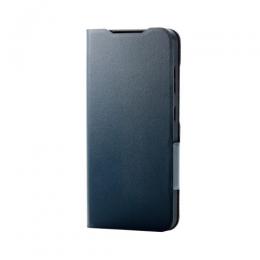 ELECOM PM-G251PLFUNV Galaxy S25(SC-51F)/レザーケース/手帳型/UltraSlim/薄型/磁石付き/ネイビー