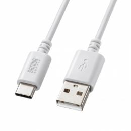 サンワサプライ KU-CA20W USB 2.0 Type-Cケーブル（C-A・2m・ホワイト）