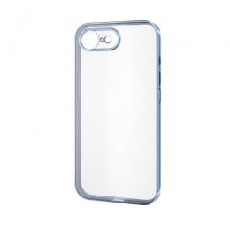 ELECOM PM-A25SUCTMKBU iPhone 16e/ソフトケース/極限保護/メタリック加工/メタリックペールブルー