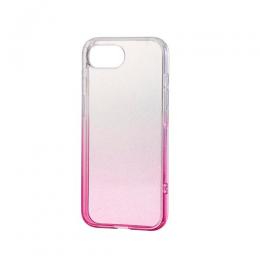 ELECOM PM-A25SUCWCGPNL iPhone 16e/ソフトケース/グラデーションカラー/グリッター/Meliano/ペールピンク