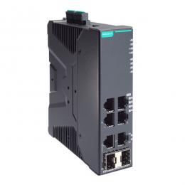 MOXA SDS-3006-4POE-2GTXSFP 4PoE＋ポート付き 産業用 6ポート(ギガビットアップリンク2ポート) スマートイーサネットスイッチ