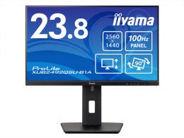 iiyama XUB2492QSU-B1A 液晶ディスプレイ 23.8型/WQHD 2560×1440/HDMI × 1、DisplayPort × 1/ブラック/スピーカー：あり/IPS方式パネル（ノングレア）/昇降/縦回転/角度調整