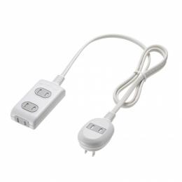 サンワサプライ TAP-B9-1K プラス1個口便利タップ（2P・3個口＋1個口・1m）