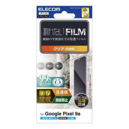 ELECOM PM-P251FLFPAGN Google Pixel 9a/フィルム/衝撃吸収/指紋防止/高透明