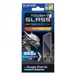 ELECOM PM-P251FLGDT Google Pixel 9a/ガラスフィルム/ドラゴントレイル/高透明