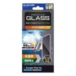ELECOM PM-P251FLGGT Google Pixel 9a/ガラスフィルム/高透明/超簡単貼付ツール付き