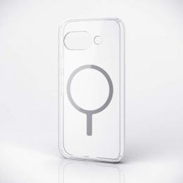 ELECOM PM-P251MAG02GY Google Pixel 9a/ハイブリッドケース/MAGKEEP/グレー