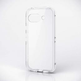 ELECOM PM-P251TSLACR Google Pixel 9a/ハイブリッドケース/TOUGH SLIM LITE/オールクリア/ストラップシート付属/クリア