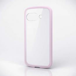 ELECOM PM-P251TSLFCPN Google Pixel 9a/ハイブリッドケース/TOUGH SLIM LITE/フレームカラー/背面クリア/ピンク