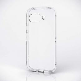 ELECOM PM-P251TSLUCCR Google Pixel 9a/ソフトケース/TOUGH SLIM LITE/衝撃吸収/ストラップシート付属/クリア