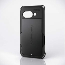ELECOM PM-P251ZEROBK Google Pixel 9a/ハイブリッドケース/ZEROSHOCK/ブラック
