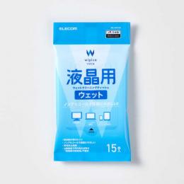 ELECOM WC-DP15H ウェットティッシュ/液晶用/ピロー/15枚