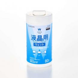 ELECOM WC-DP80B ウェットティッシュ/液晶用/ボトル/80枚