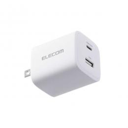 ELECOM MPA-AC11045WH AC充電器/スマホ・タブレット用/USB PD/45W/USB-C×1/USB-A×1/スイングプラグ/ホワイト