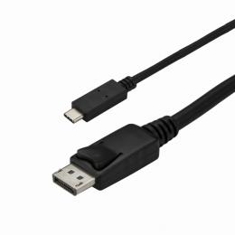 StarTech.com CDP2DPMM1MB USB-C-DisplayPortディスプレイ変換ケーブルUSBType-C-ディスプレイポート変換アダプタ1m4K/60Hzブラック