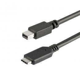 StarTech.com CDP2MDPMM1MB 1mUSB-C-MiniDisplayPortケーブル4K/60HzブラックUSBType-C-mDPケーブル