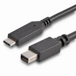 StarTech.com CDP2MDPMM6B 1.8mUSB-C-MiniDisplayPortケーブル4K/60HzブラックUSBType-C-mDPケーブル