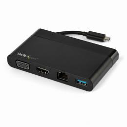 StarTech.com DKT30CHVCM USBType-C接続マルチアダプタHDMI/VGA対応1xUSB-AMac/Windows/Chrome対応4K1xUSB-AポートGbEポート