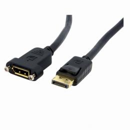 StarTech.com DPPNLFM3 91cm20ピンDisplayPort延長ケーブルパネルマウント型ディスプレイポート(20pin)オス/メス