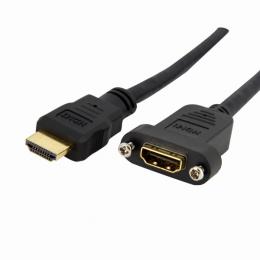 StarTech.com HDMIPNLFM3 パネルマウント型HDMIケーブル91cmメス/オス