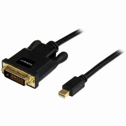 StarTech.com MDP2DVIMM6B MiniDisplayPort-DVI変換ケーブル1.8m1xミニディスプレイポート/MiniDP(オス)-1xDVI-D25ピン(オス)変換アダプタ1920x1200ブラック