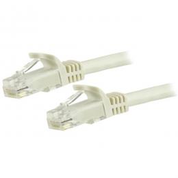 StarTech.com N6PATC150CMWH カテゴリー6LANケーブル1.5mツメ折れ防止RJ45コネクタホワイトCat6ギガビットイーサネットケーブル24AWG