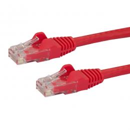 StarTech.com N6PATC7MRD 7mカテゴリー6LANケーブルレッドRJ45モールディングコネクタ(ツメ折れ防止カバー付き)ギガビットイーサネット対応Cat6UTPケーブル