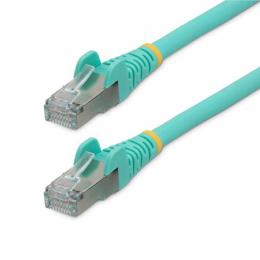 StarTech.com NLAQ-3M-CAT6A-PATCH カテゴリー6ALANケーブル/3m/アクア/LSZH(低煙ゼロハロゲン)/10GbE500MHz/100WPoE++/S/FTP/ETL認証済/ツメ折れ防止機構付