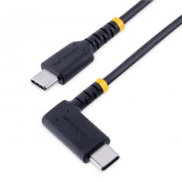 StarTech.com R2CCR-2M-USB-CABLE USBケーブル/USB-C-USB-C/2m/USB2.0/L型右向き/USBPD対応/急速充電&データ転送/高耐久アラミド繊維補強/Type-C充電&同期コード/タイプCL字コネクター