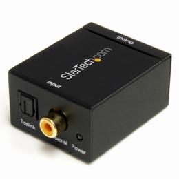 StarTech.com SPDIF2AA デジタル(光&同軸)-アナログオーディオコンバーター変換器入力:Toslink/デジタルコアキシャル出力:コンポジット(RCA)