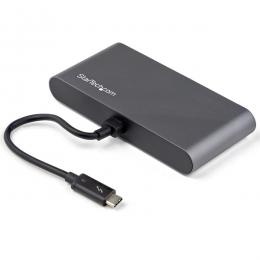 StarTech.com TB3DKM2HDL Thunderbolt3ハブサンダーボルト3ミニドックデュアル4K/60HzHDMI/2ポートUSB-Aハブ(3.2/2.0)/ギガビット有線LANポート