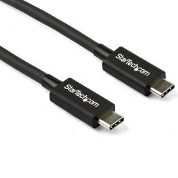StarTech.com TBLT34MM80CM Thunderbolt3USB-Cケーブル0.8m40GbpsUSB-C互換100WUSBPD対応サンダーボルト認証取得