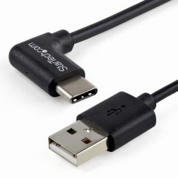 StarTech.com USB2AC1MR USB-C-USB-A変換ケーブルUSB2.0準拠L型Type-C(オス)-A(オス)1m