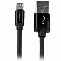 StarTech.com USBLT2MB 2miPhone/iPod/iPad対応AppleLightning-USBケーブルAppleMFi認証取得ライトニング8ピン(オス)-USBA(オス)充電&同期用ケーブルブラック