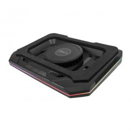 オウルテック OWL-TGNC-RGB 最大3500rpm ターボファン搭載 RGBイルミネーション対応タッチパネル搭載 ゲーミング ノートPCクーラー 製品サイズ約415(W)×308.5(D)×64.3(H)mm