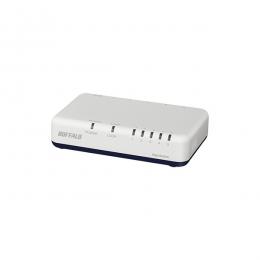 BUFFALO LSW7-GT-5EPL/WH Giga5ポート スイッチングハブ 電源外付け プラスチック筐体 マグネットなし