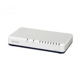 BUFFALO LSW7-GT-8EPL/WH Giga8ポート スイッチングハブ 電源外付け プラスチック筐体 マグネットなし ホワイト