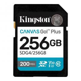 Kingston SDG4/256GB 256GB SDXCカード Canvas Go! Plus Class 10 UHS-I U3 最大200MB/秒読取
