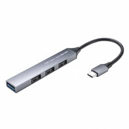 サンワサプライ USB-5TC26GM USB Type-C 4ポート コンボ 超スリムハブ