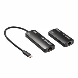 サンワサプライ VGA-EXHDC USB Type-C - HDMI変換エクステンダー（4K対応）