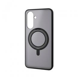 ELECOM PM-G254MAGSTBK Galaxy A36 5G/ハイブリッドケース/MAGKEEP/スタンド/マットブラック×ブラック