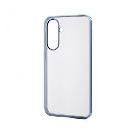 ELECOM PM-G254UCTMBU Galaxy A36 5G/ソフトケース/サイドメッキ/メタリック加工/メタリックペールブルー