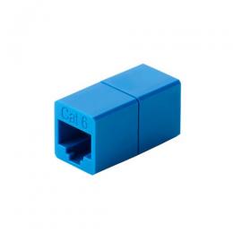 ELECOM LD-RJ45U6BU RJ45中継コネクタ/Cat6A対応/UTP/ブルー
