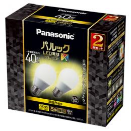 パナソニック LDA5WWDGSZ4F2T LED電球 プレミアX 40W2P （温白色相当）