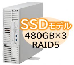 NEC NP8100-3024YPLY Express5800/D/T110m-S(RAID5対応コントローラ搭載) Xeon 6315P 4C/16GB/SSD 480GB*3 RAID5/W2022/タワー 3年保証