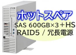 NEC NP8100-3024YPPY Express5800/D/T110m-S(RAID5対応コントローラ搭載) Xeon 6333P 6C/32GB/SAS 600GB*4 RAID5/冗長電源/W2022/タワー 3年保証