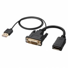 サンワサプライ AD-DVDP01 DVI-DisplayPort変換アダプタ（4K/30Hz）